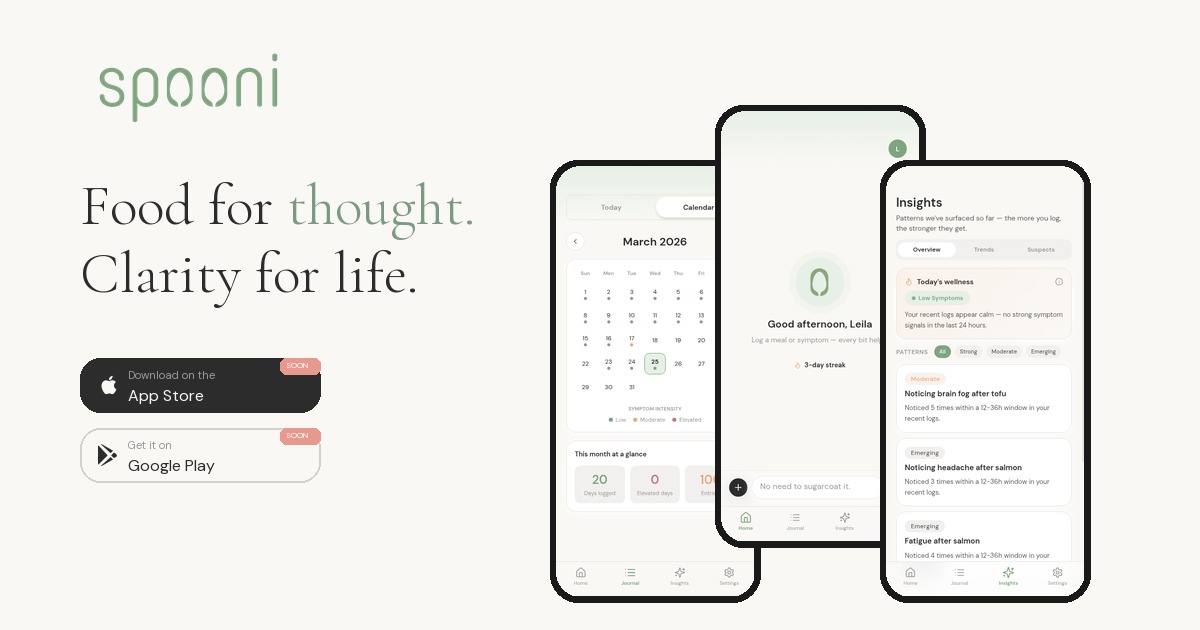 Spooni — Food for thought. Clarity for life.